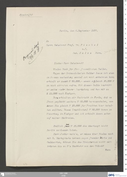 Acta VII (Turfan) | (I/MV 1266 0150)