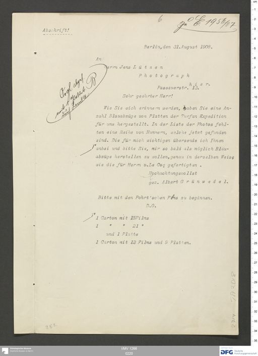 Acta VII (Turfan) | (I/MV 1266 0220)