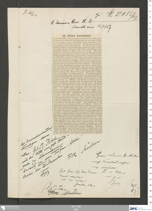 Acta VII (Turfan) | (I/MV 1266 0266)