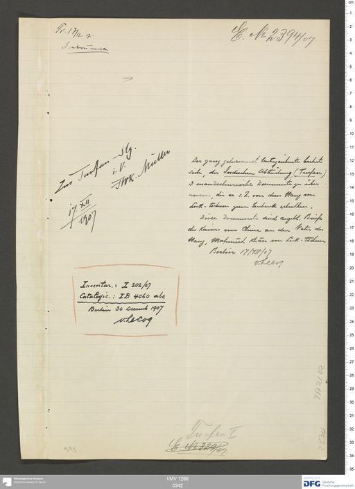 Acta VII (Turfan) | (I/MV 1266 0342)