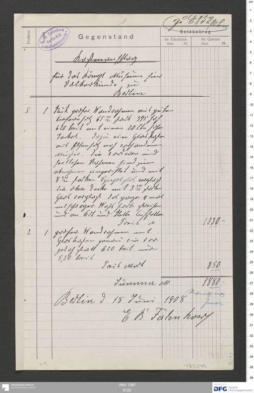 Acta VIII (Turfan) | (I/MV 1267 0120)