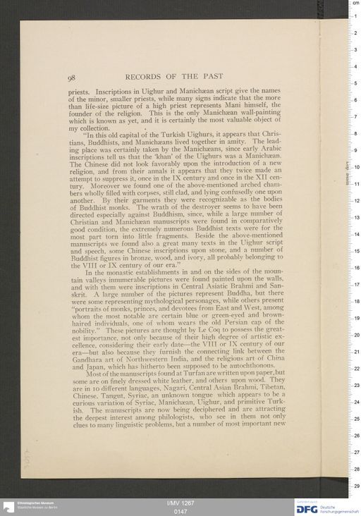 Acta VIII (Turfan) | (I/MV 1267 0147)