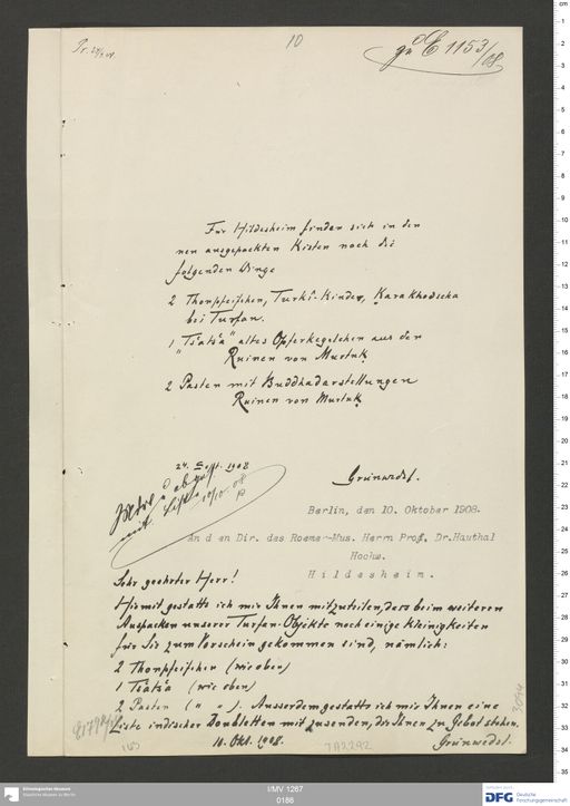 Acta VIII (Turfan) | (I/MV 1267 0186)