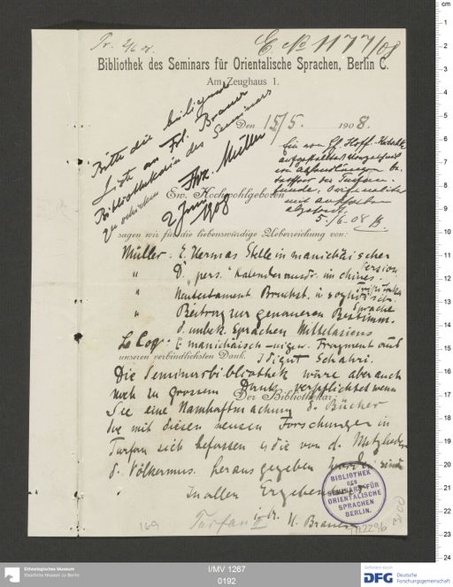 Acta VIII (Turfan) | (I/MV 1267 0192)