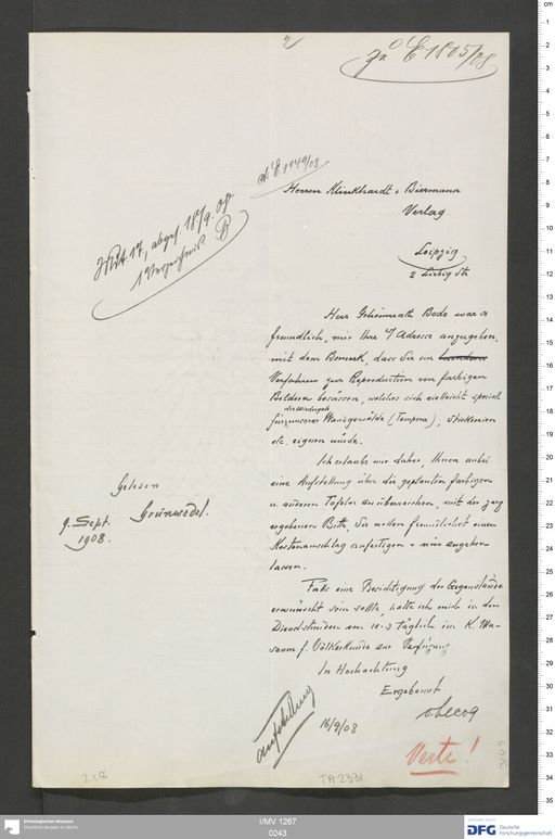 Acta VIII (Turfan) | (I/MV 1267 0243)