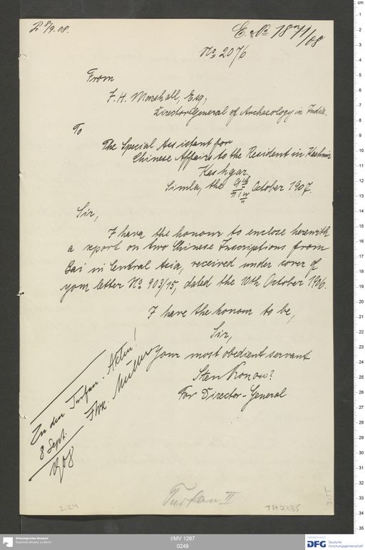 Acta VIII (Turfan) | (I/MV 1267 0249)