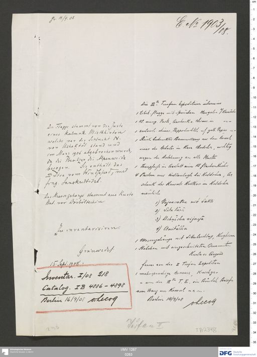 Acta VIII (Turfan) | (I/MV 1267 0263)