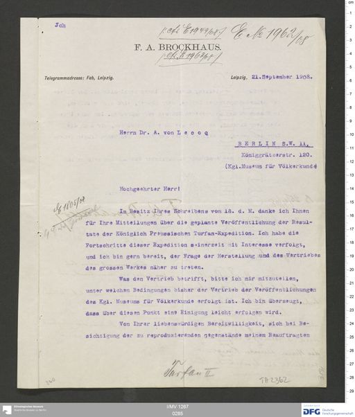 Acta VIII (Turfan) | (I/MV 1267 0285)