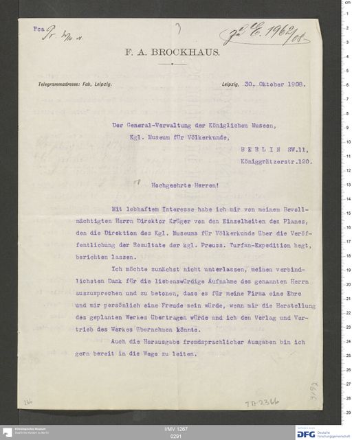 Acta VIII (Turfan) | (I/MV 1267 0291)