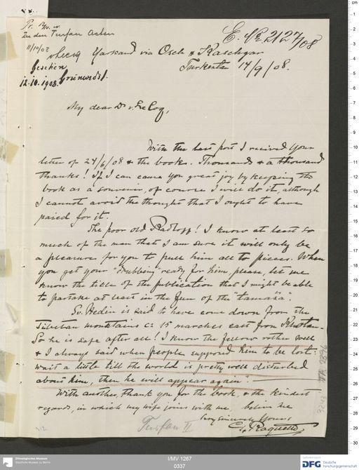 Acta VIII (Turfan) | (I/MV 1267 0337)