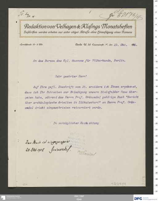 Acta VIII (Turfan) | (I/MV 1267 0349)