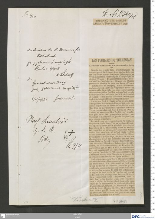 Acta VIII (Turfan) | (I/MV 1267 0365)