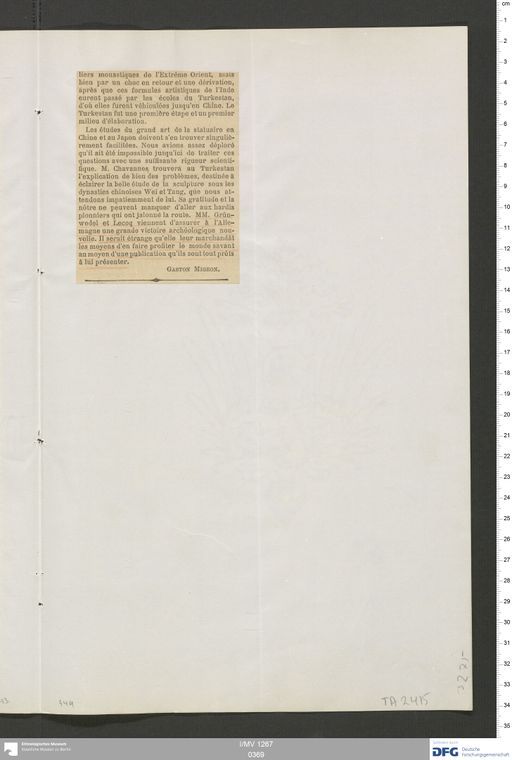 Acta VIII (Turfan) | (I/MV 1267 0369)