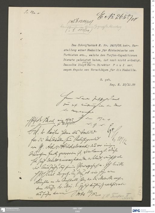 Acta VIII (Turfan) | (I/MV 1267 0393)