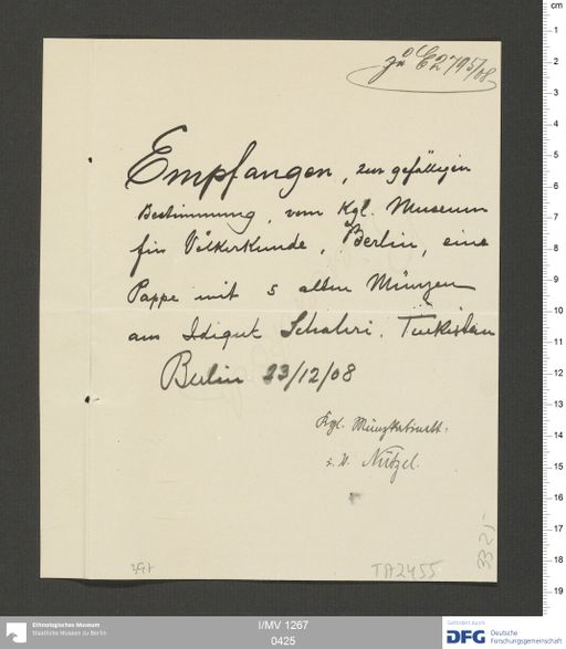 Acta VIII (Turfan) | (I/MV 1267 0425)