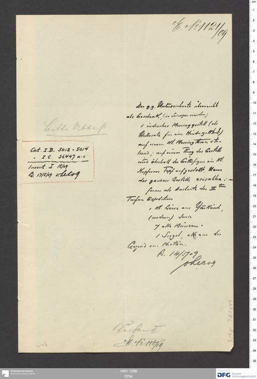 Acta IX (Turfan) | (I/MV 1268 0254)