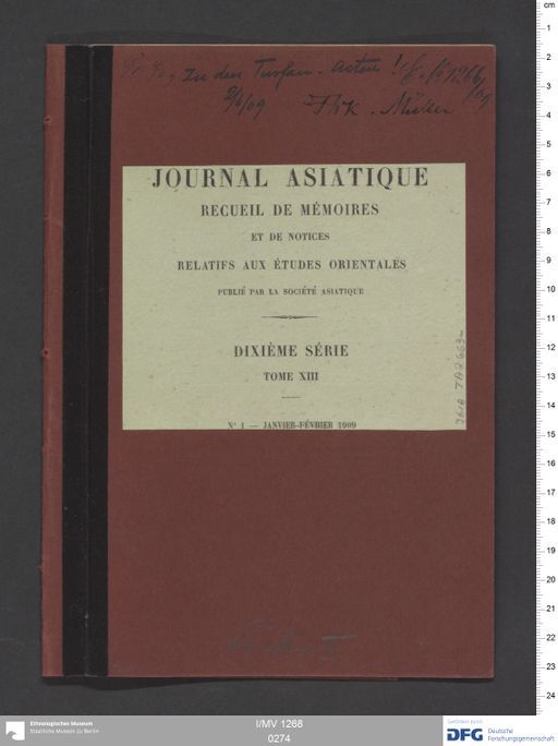 Acta IX (Turfan) | (I/MV 1268 0274)