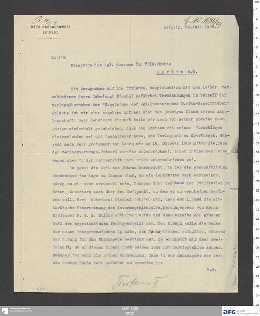 Acta IX (Turfan) | (I/MV 1268 0322)