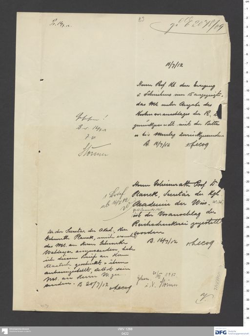 Acta IX (Turfan) | (I/MV 1268 0422)