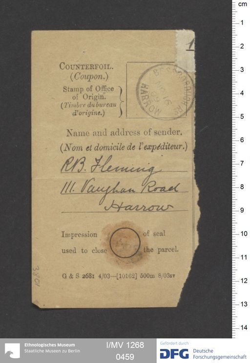 Acta IX (Turfan) | (I/MV 1268 0459)