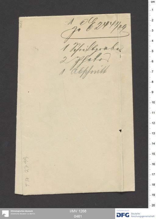 Acta IX (Turfan) | (I/MV 1268 0461)