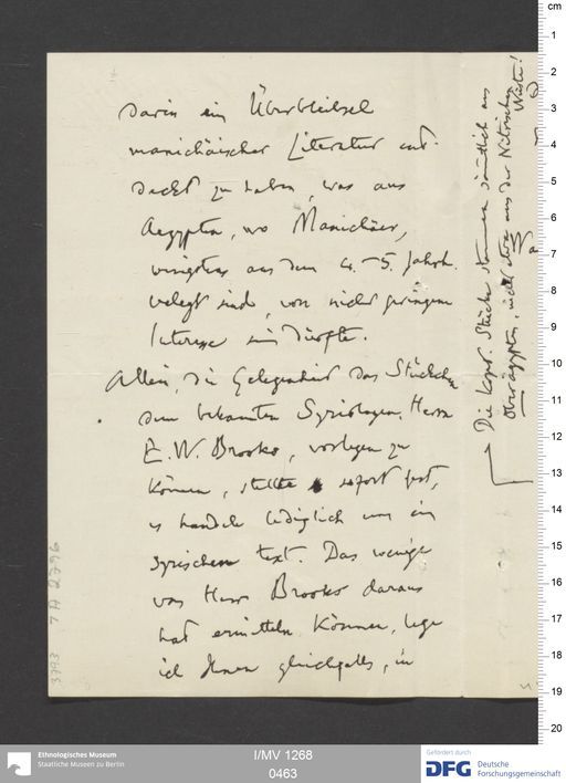 Acta IX (Turfan) | (I/MV 1268 0463)