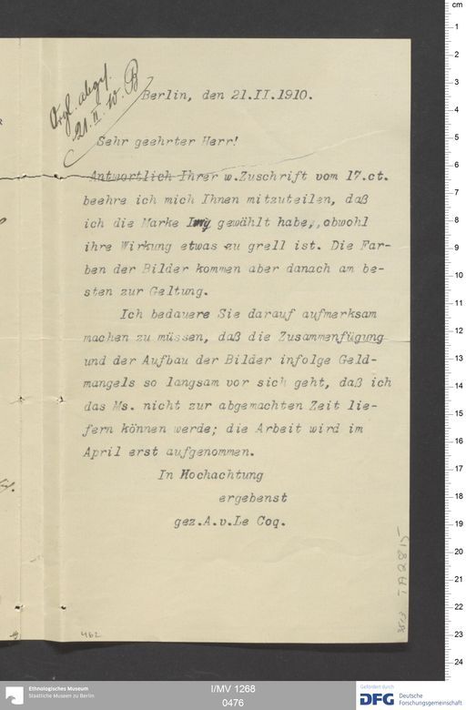 Acta IX (Turfan) | (I/MV 1268 0476)