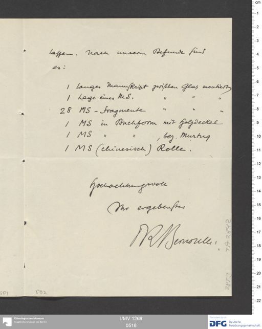 Acta IX (Turfan) | (I/MV 1268 0516)